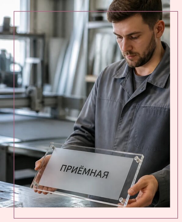 Таблички из оргстекла на заказ в Балашове от 3966 р. | Аванза-Бла